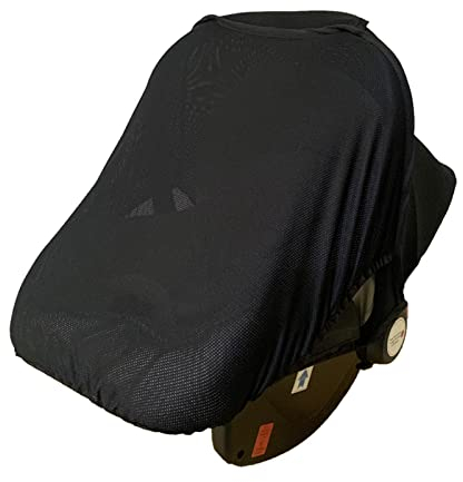 Dioxide Universal Sonnenverdeck für Babyschalen oder Kinderwagen, Sonnenschutz, Insektenschutz und Schlummerverdeck (Black)