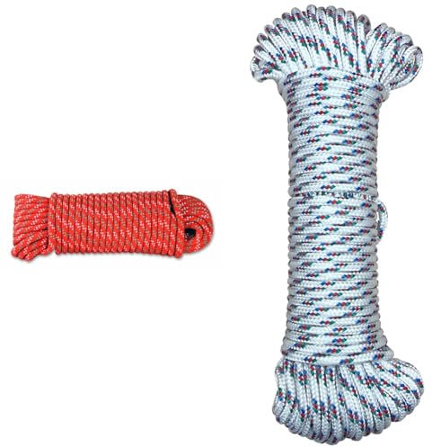 Chapuis - Corde Polypropylène/Polyamide Tressée - Résistance à la Rupture Indicative 450 kg & Future 213132 Cordon tressé en polypropylène Tricolore 5 mm x 15 m