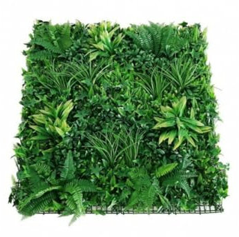 BIANCHERIAWEB Haie Murale Artificielle Décoration Intérieure Design Modèle Dahlia 100x100 Dahlia