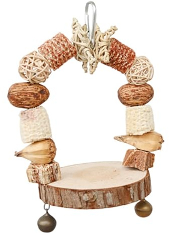 Altalene per uccelli, altalena giocattolo per uccelli, altalene in legno per parrocchetti, calopsitte, pappagallini, inseparabili, cacatua