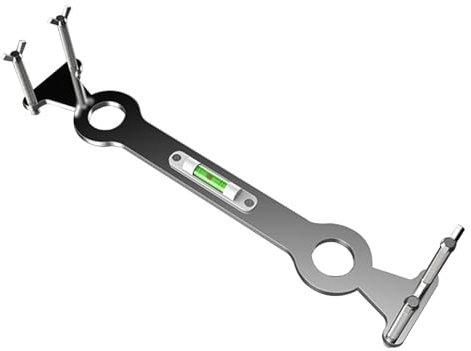 Niveleur de tuyau d'eau froide et chaude - Niveau de tête de douche, clé de douche multifonctionnelle avec niveau | Emplacement des têtes de douche en acier inoxydable : clé de salle de bain