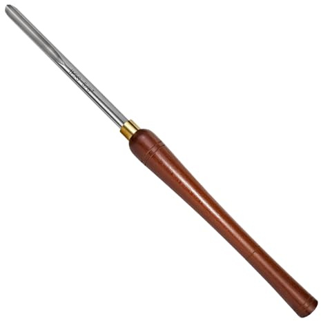 SIIIXS 16 mm Utensili di Tornitura per Legno di Scalpelli per Legno con Lama in Acciaio ad Alta velocità HSS, Impugnatura Comoda, per Progetti di Intaglio di Mobili
