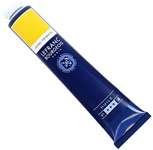 Lefranc Bourgeois 810051 feine Ölfarbe, lichtecht mit hervorragender Deckkraft & hoher Farbintensität, gleichmässiger Konsistenz und optimaler Mischbarkeit, 150ml Tube - Primӓrgelb