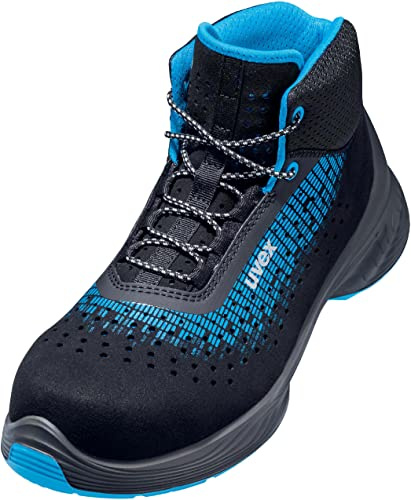 Uvex 1 G2 6831837 Safety Work Boots S1, Size 37, Blue & Black, 1 Pair