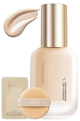 UO-DO Flüssiggrundierung,Feuchtigkeitsspendende leichte Foundation,matte,langanhaltende Foundation,feuchtigkeitsspendende,wasserfeste und leichte für alle Hauttypen (Öl kontrolle, C01 Natur)