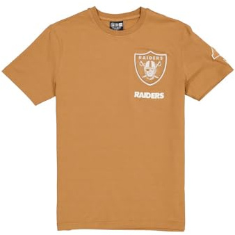 New Era Cap NFL Premium Logo Select Regular Fit T-Shirt Las Vegas Raiders Light Bronze Unisex