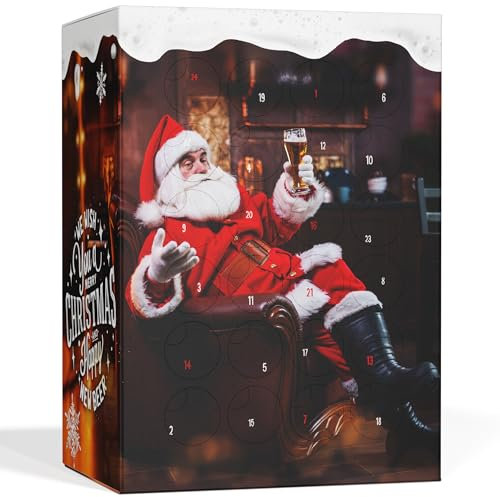 Calendario dell'Avvento 24 birre provenienti da tutto il mondo, 24 x 0,33 litri, regalo perfetto per gli amanti della birra
