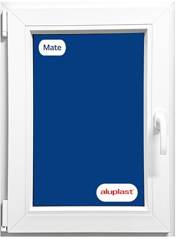 Ventana PVC Reforzada 600x700 Blanca | Oscilobatiente Izquierda | Cristal Climalit Mate | Perfil Aluplast | Entrega 24/48h
