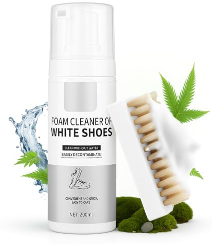 Fresh Powder - Kit de Nettoyage pour Chaussures, Mousse Sans Rinçage 150ml, Brosse et Chiffon Microfibre, Pour Tous Types de Chaussures (Mousse de Nettoyage)