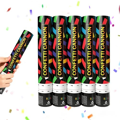 Biodegradable Paper Confetti Cannons, Twist Party Poppers