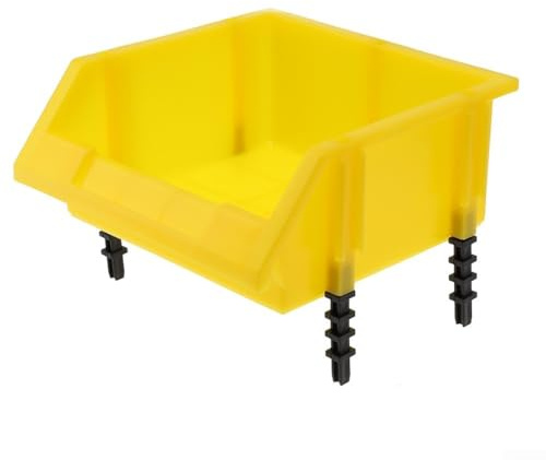 Caja de almacenamiento de garaje organizador de piezas con clasificación de piezas pequeñas, sistema de compartimentos de hardware de polietileno de larga duración para organización de talleres y