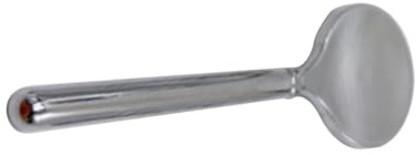 NUOBESTY Cucchiaio Accessorio Skincare Portatile per Crema Viso in Lega di Zinco Argento Impugnatura Comoda, Applicatore Multiuso per Cosmetici e Maschere