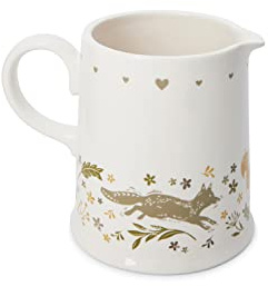 Cooksmart British Designed 1 Pint Milk Jug | Ceramic Milk Jug for All Type of Kitchens | Traditional Ceramic Jug for Milk or Cream