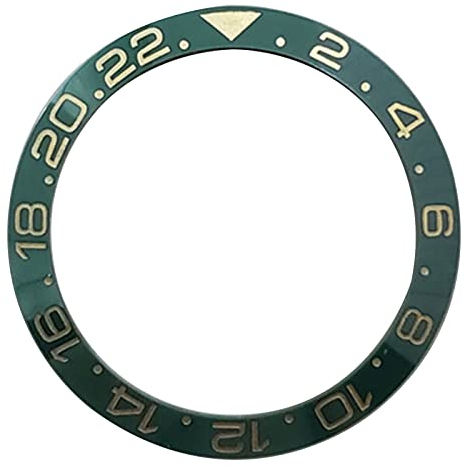 Huayuwa Ersatz-Uhrenring aus Keramik/Aluminium, passend für Rolex GMT Uhrenzubehör 40 mm, J, Keramik-Lünette