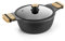 BRA A790320 Market-Kochtopf hoch 24cm, Aluminiumguss, ultraverstärkte Antihaftbeschichtung ohne PFOA, für alle Herdarten und Induktion geeignet, schwarz, Aluminium