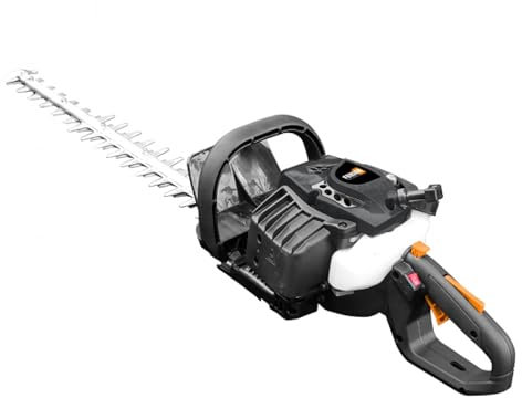 Feider Taille-Haie Thermique 21,7 cm³ 650W, Lame 55 cm Double Action, Poignée Pivotante, Système Anti-Vibration, Démarrage Facile, Réservoir 230 ML – FHT22