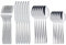 RETON 24 Pieces Cutlery Set for 6 People, Stainless Steel Knife Fork Spoon Set, Tableware Silverware Set for Home/Party/Restaurant, Dishwasher Safe and Mirror Polished