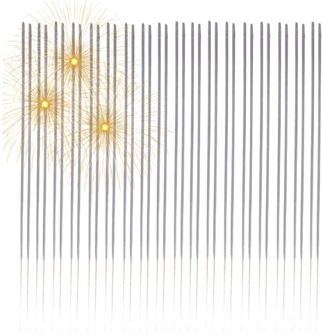 50x XXL Wunderkerzen 28 cm - Funkenzauber im Sternenlicht – für festliche Anlässe wie Partys, Hochzeiten, Geburtstage und Silvester