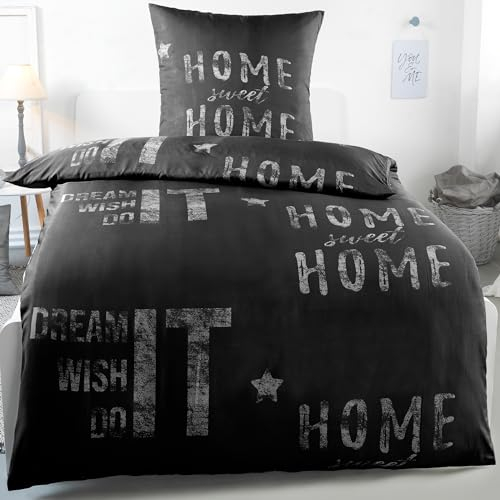 Kuscheli® Bettwäsche 135x200 2 teilig | ÖkoTex zertifiziert & für Allergiker geeignet | Bettwäsche Set mit je 1 Bettbezug 135 x 200 & Kissenbezug 80x80 | Farbe:Design 3, Größe:135x200 + 80x80