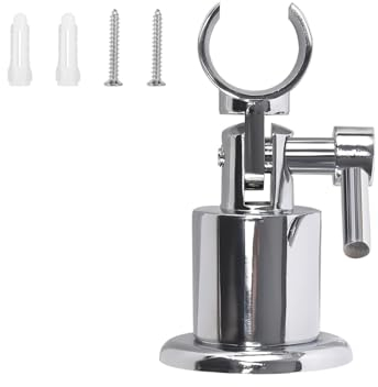 Gancio Doccia Soffione, Supporto Soffione Doccia, Supporto Doccia a Muro con viti, Doccia Regolabile Staffa, Supporto per Soffione Doccia Orientabile, Supporto Doccia per Asta Doccia in Bagno