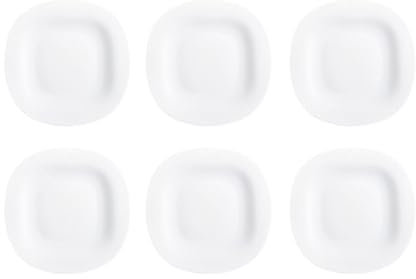 Luminarc Carine Blanco 6 Plato Llano Opal Apto Microondas Apto Frigorífico Reciclable