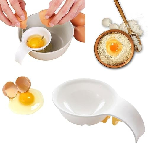 Eigelb-Trenner, Küchenhelfer zum Backen von Kuchen, Eiertrenner für rohe Eier, Schüssel-Clip, Eiweiß- und Ei-Trenner, Sieb, Kunststoff-Eiertrenner, Eigelb-Filter, Koch-Spezialwerkzeuge