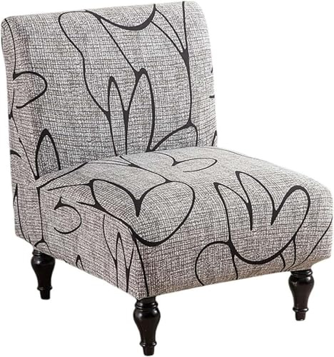 AQIGR Funda para Sillón Elasticas Funda para Sillón sin Brazos Extraíbles Lavables Spandex Cubierta para Sillón sin Brazos Fundas Protectoras para Silla Accent(Color 21)