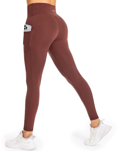 GymCope Yoga Pants for Women, High Waisted Leggings for Women with Tummy Control, Workout Leggings with Pockets for Yoga, Running, Gym or Lounging