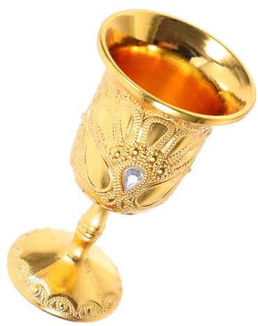 Mobestech Cáliz Vintage de Medieval para Vino Taza de Uso Ceremonial y Decorativo Cáliz para Fiestas y Vaso Retro para Bebidas