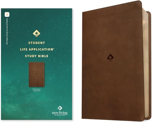 NLT Student Life Application Study Bible, Filament Enabled (LeatherLike, Rustic Brown, Red Letter)