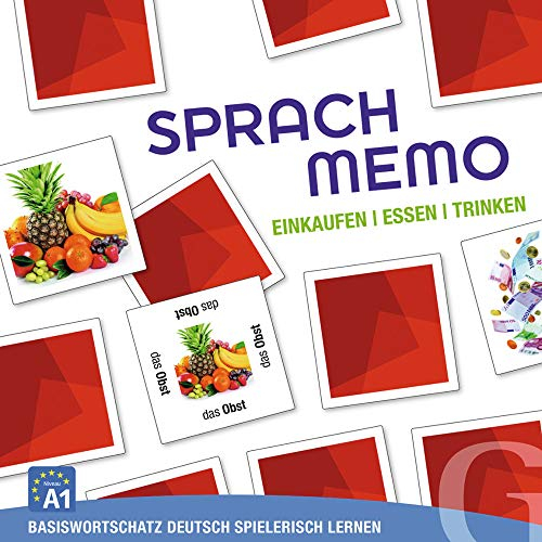Hueber Verlag GmbH SPRACHMEMO Einkaufen, Essen, Trinken: Basiswortschatz Deutsch spielerisch Lernen. Sprachspiel