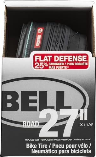 Bell Flat Defense Road Bike Tire, 27 x 1.25-1.25, Black