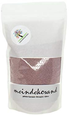 Farbsand zum Dekorieren und Gestalten - Quarzsand gefärbt 0,4-0,8mm – Dekosand (FLIEDER - Helllila, 1400g Beutel)