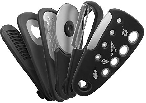FUYTERY Kitchen gadget Set de 6 pièces avec râpe à fromage, ouvre - bouteille, éplucheur de légumes, couteau à Pizza, Moulin à ail outils de cuisine portables