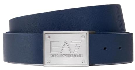 Emporio Armani EA7 Cintura Uomo Reversibile Colore Blue/Dark Blue