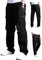 Aotoyou Herren Cargohose aus Baumwolle Cargo Hose Baumwollhose Freizeithose Wanderhose Trekkinghose Men Pants Outdoorhose für Männer Schwarz L