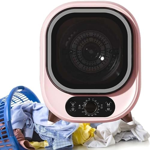 Secadora, Secadora Pequeña, Secadora Centrifugadora Compacta y Mini, Condensador Portátil, Montaje en Encimera o Pared, Capacidad de Carga de 0,8 Kg, Sondas de Contro