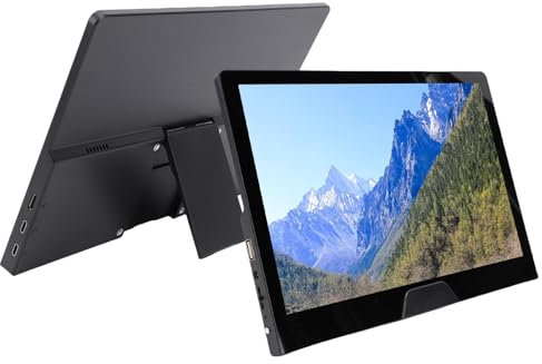 Vikye Monitor Portátil de 11.6 , Pantalla Táctil de 2.5k 120Hz con Altavoces Duales y Minihd USB C, Segunda Pantalla Externa para Juegos de PC Portátiles