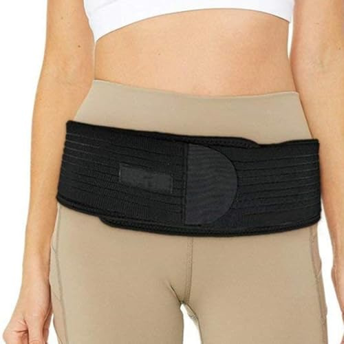 Cinturón De Compresión De Soporte De Cadera, Cinturón De Soporte, Cinturón De Trocánter, Soporte Lumbar, Aparato Ortopédico De Cadera para El Alivio del Dolor del Ner, Black, XL/XXL