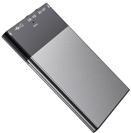 Plyisty AI Voice Recorder, App Control, AI Transcript Summerize, Support 108 Språk, Inbyggt Minne, Ljudinspelare för Föreläsningar, Möten, Samtal, Kompakt Storlek (32 g)