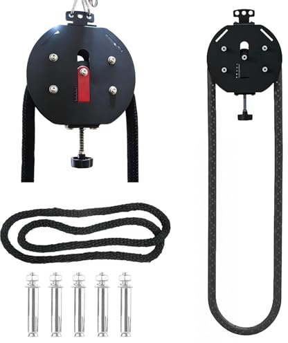 ZEEKYFOR Endless Rope Trainer, Suspension Pulley Cable Machine with Adjustable Resistance, Pull Rope Fitness Training Equipment, for Physical Training