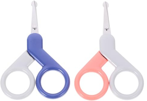 BRIGHTFUFU Babynagelknipser 2 Stück aus Edelstahl mit ABS Griff für Fingernägel und Zehennägel zum Sicheren Nägel Kürzen