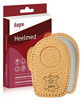 Kaps Almohadillas para Espolón Calcáneo - Plantillas para Zapatos Ortopédicos - Almohadillas de Cuero para el Talón de Heelmed - Alivio del Dolor en el Talón (41-43 EUR)