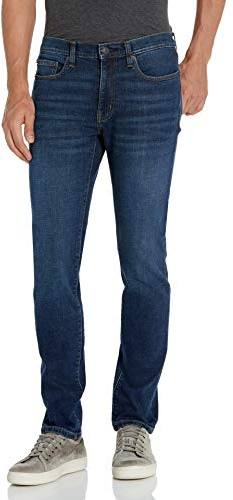 Amazon Essentials Men's Skinny-Fit Stretch Jean - Discontinued Colours, Dark Blue Vintage, 32W / 30L