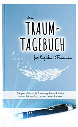 Traumtagebuch für luzides Träumen | Hardcover Notizbuch & LED-Kugelschreiber