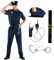 Morph Polizeikostüm für Herren, Polizist Verkleidung, Ideal für Karneval und Fasching, M