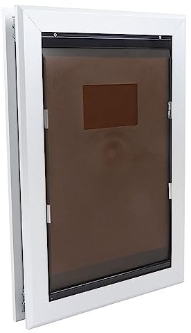 Hundetür, Abschließbare Hundeklappe, Sicher für Welpen, für Innen- und Außentüren (516x363,5x65mm)