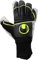 uhlsport Supergrip+ Flex Frame Carbon, Kinder und Erwachsene Torwarthandschuhe, Noir/Jaune Fluo, 11 -