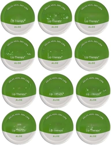 MM Lip Therapy Aloe Vera 20g Pack of 12 | Moisturising Lip Balm for Dry & Chapped Lips | Soothing Aloe Formula | Hydrating Lip Care with Free Skincare Sample | Ideal for Daily Use & Travel