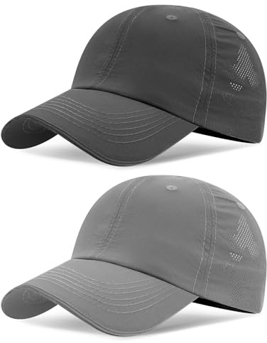 TAGVO 2 Confezioni Cappello da Baseball Uomo e Donna Estivo, Cappello Sportivi Running da Asciugatura Rapida Pieghevole Leggera, Protezione UV Traspirante Cappello Trucker Outdoor Berretto